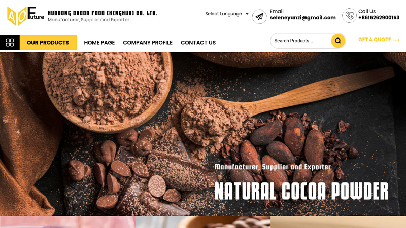 Image of Flavored Chocolate Manufacturer in China, Alkalized Cocoa Powder ...