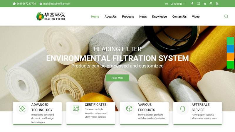Image of China Nonwoven Filter Media, Filter Bag, Filter Cloth Suppliers ...