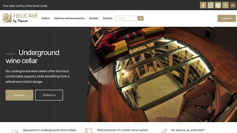 Manufacturer of concrete underground wine cellars