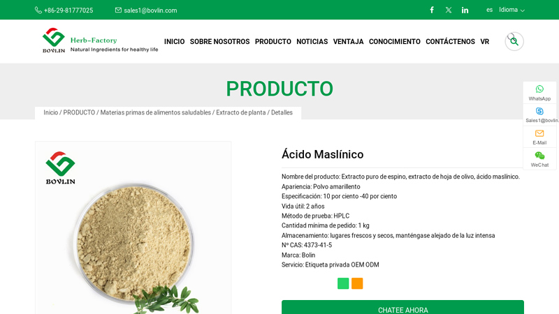 Image of Fabricante y proveedor de 谩cido masl铆nico
