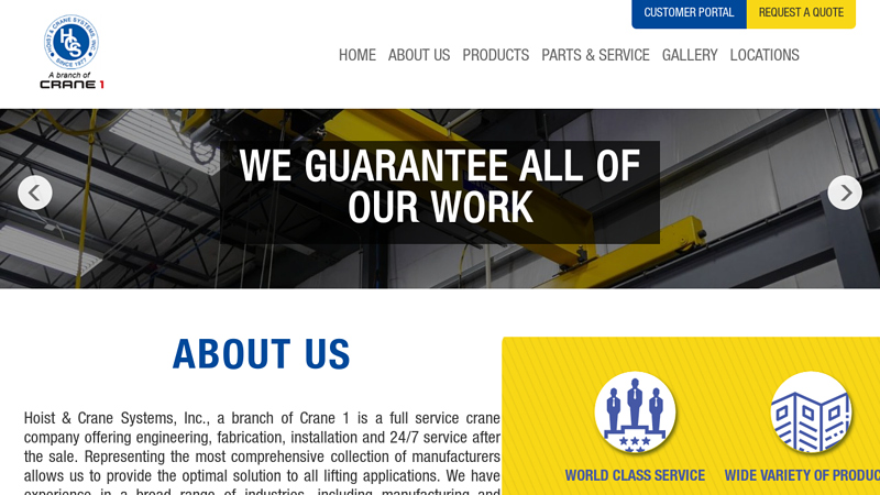 Hoist & Crane | Hoist And Crane Systems INC | Charlotte, Atlanta, Dallas