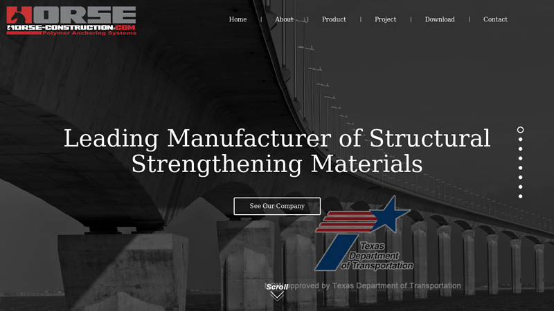 Structural Strengthening System, Concrete Repair System-Horse Construction; Home - Horse Construction