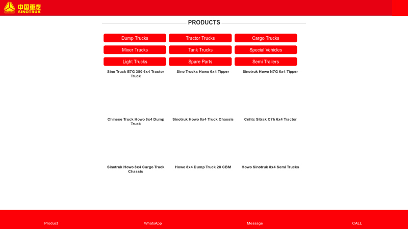 Image of Welcome to Buy Sinotruk Howo Trucks