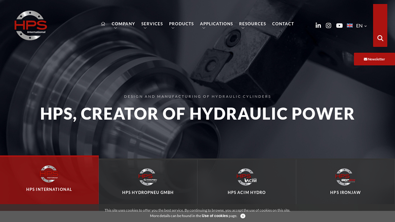 Image of :: HPS International :: Hydraulic cylinders specialist