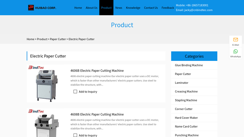 Image of China Paper Cutter Manufacturers, Suppliers, Factory
