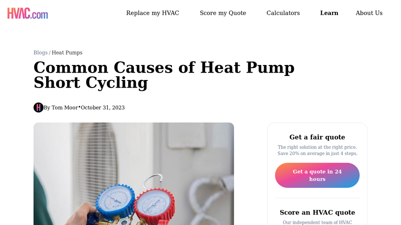Image of Common Causes of Heat Pump Short Cycling | HVAC.com