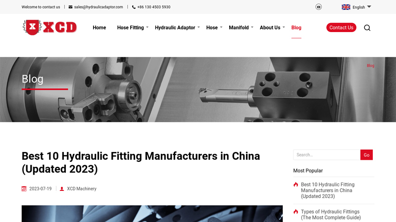 Image of Best 10 Hydraulic Fitting Manufacturers in China (Updated 2023)