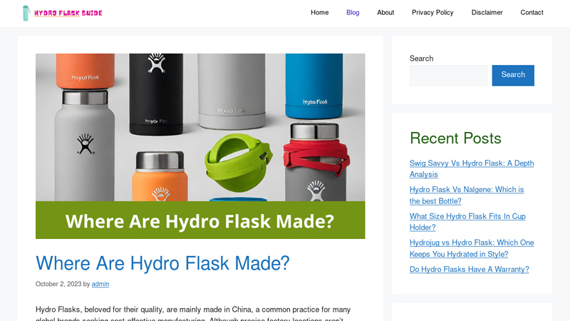 Image of Where Are Hydro Flask Made?