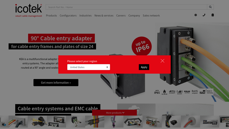 Cable Glands - Cable Entry - Cable Management - EMC | icotek