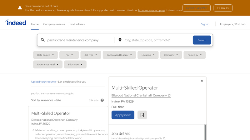 Image of Pacific Crane Maintenance Company Careers and Employment