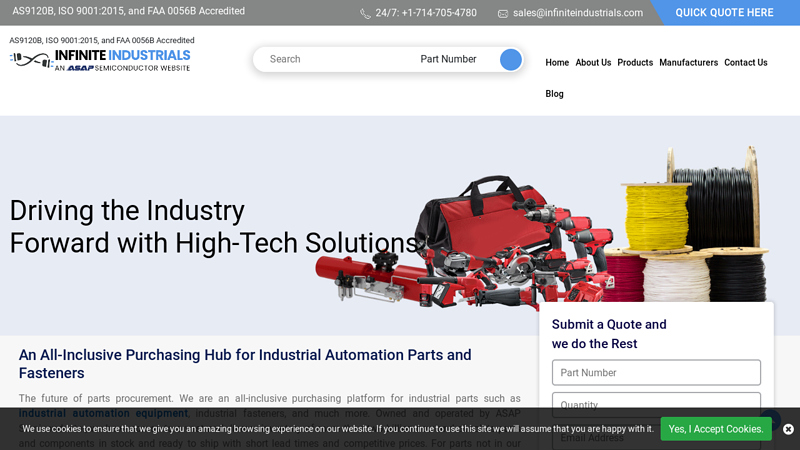 Industrial Automation Parts Distributor | Infinite Industrials