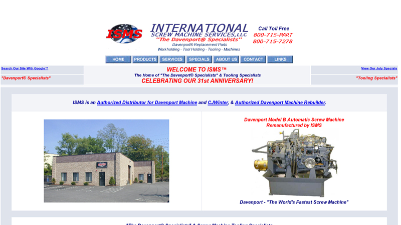 ISMS, Home of the Davenport? Machine and Tooling Specialists
