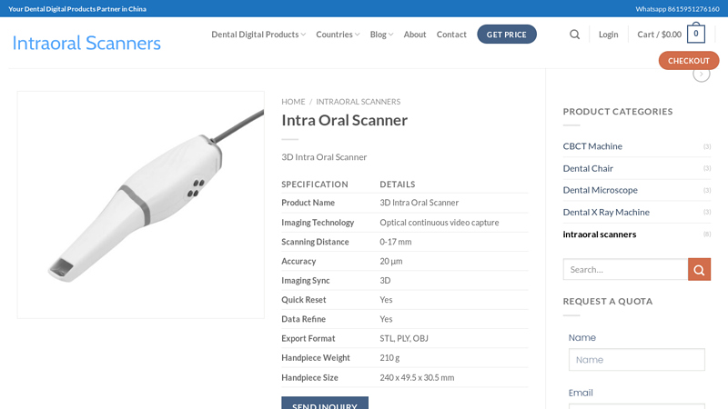 Image of Product intraoral scanner Manufacturer in China.Your Reliable Trusted ...