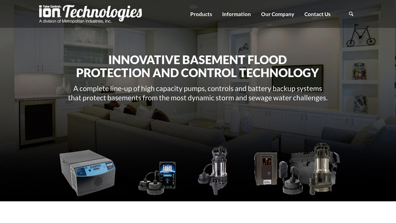 Basement Flood Prevention Pump Systems | Ion Technologies