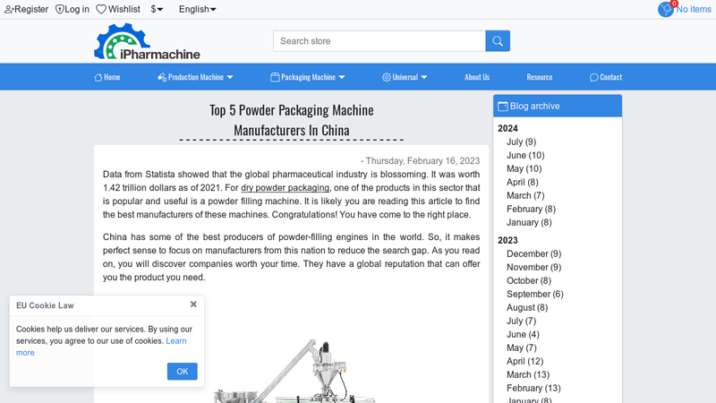 Image of Top 5 Powder Filling Machine Manufacturers In China