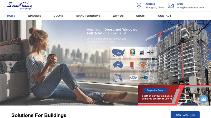 Image of aluminum window & door manufacturer