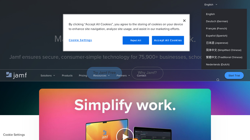 Jamf Apple Device Management. Mac iPad iPhone TV Apple MDM