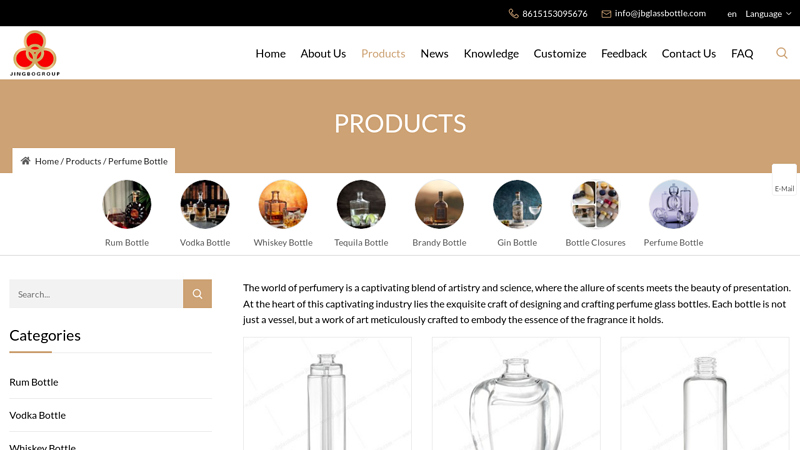 Image of China Perfume Bottle Manufacturers Suppliers Factory