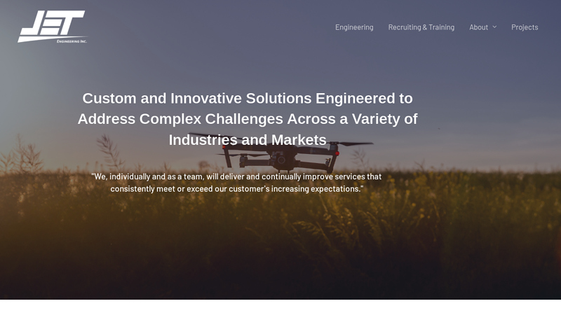Home | JET Engineering | Custom Engineered Solutions and Services