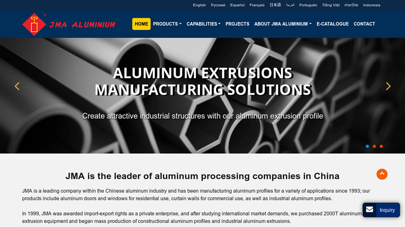 Image of Aluminum Profiles | Custom Aluminum Extrusions | JMA Aluminium