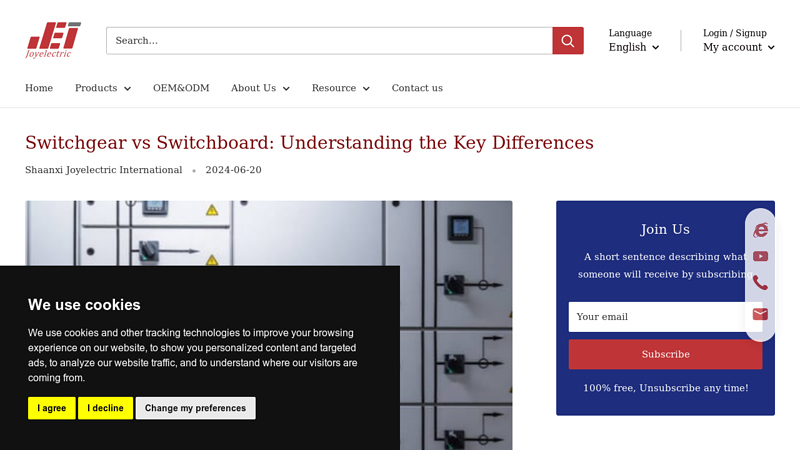 Image of Switchgear vs Switchboard: Understanding the Key Differences