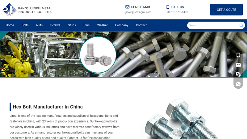 Image of Hex Bolt Manufacturer in China