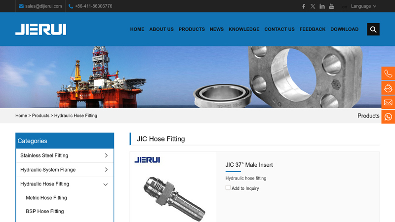 Image of China JIC Hose Fitting Suppliers, Manufacturers, Factory