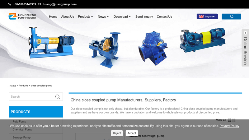 Image of China close coupled pump Manufacturers, Suppliers, Factory