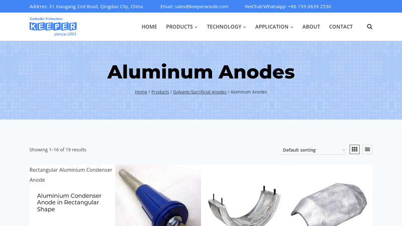 Image of Aluminum Anodes