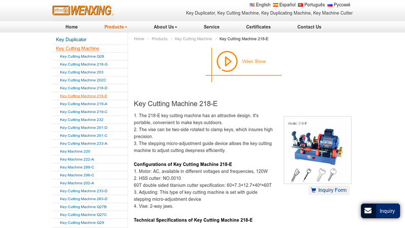 Image of Key Duplicator | Key Cutting Machine | Key Duplicating Machine | Wenxing