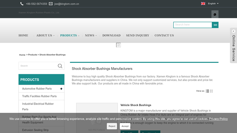 Image of China Shock Absorber Bushings Manufacturers, Suppliers and Factory ...
