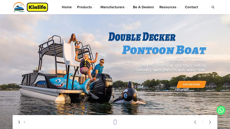 Image of Kinlife Pontoon Boat Manufacturer, Fish Boats Manufacture With Ce ...