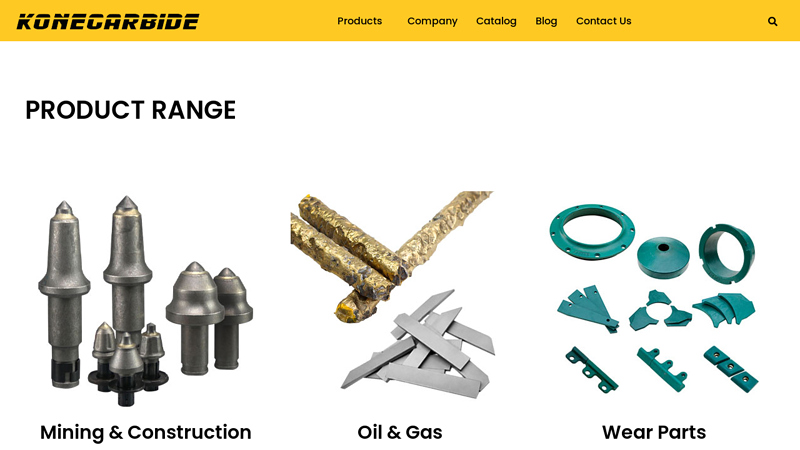 Tungsten Carbide Products & Solutions - KoneCarbide