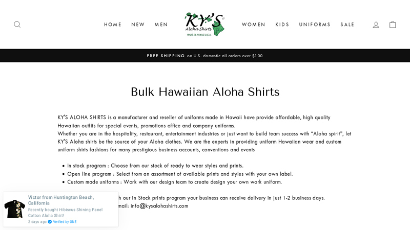 Image of Wholesale Hawaiian shirts | Hawaiian Shirts in bulk | made in Hawaii ...