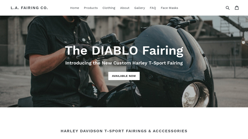 Los Angeles Fairing Company - Custom Harley Davidson Fairings C L.A. Fairing Co.