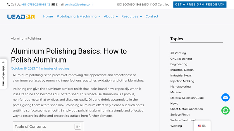 Image of Aluminum Polishing Basics: How to Polish Aluminum