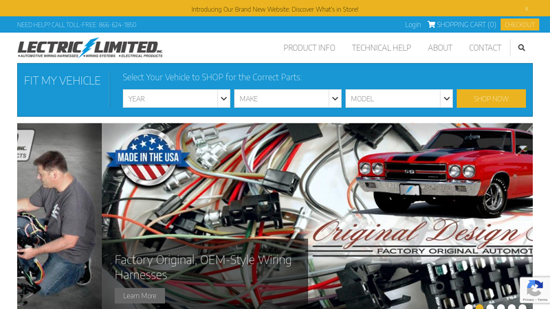Lectric Limited | GM Mopar Ford Corvette Wiring Harnesses / Spark Plug Wires / Battery Cables / Switches
