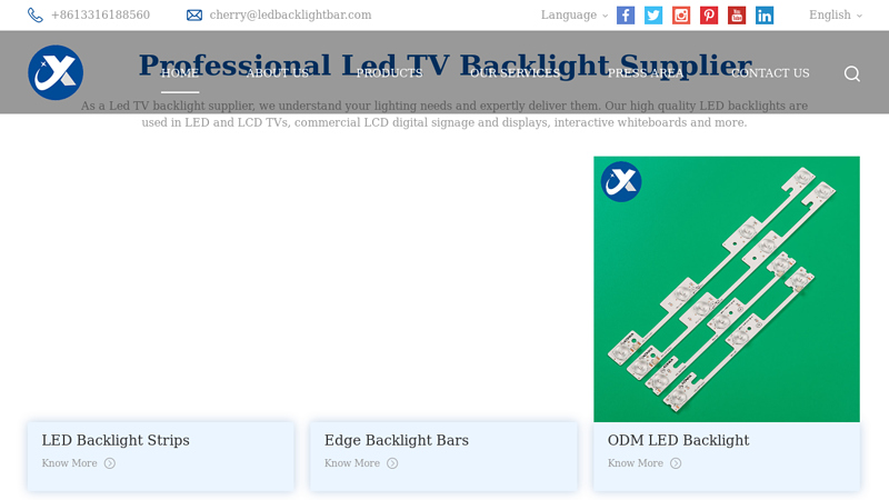 Led TV Backlight Manufacturer, TV Accessories Supplier