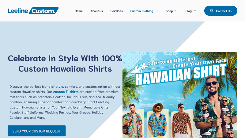 Image of Premium Custom Pet Hawaiian Shirts Suppliers | LeelineCustom