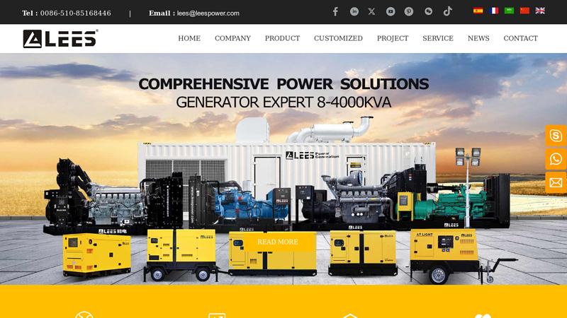 Diesel generator, generator set, power generator, standby generator, emergency generator C Wuxi Lees Power Company Limited - Generator Expert!