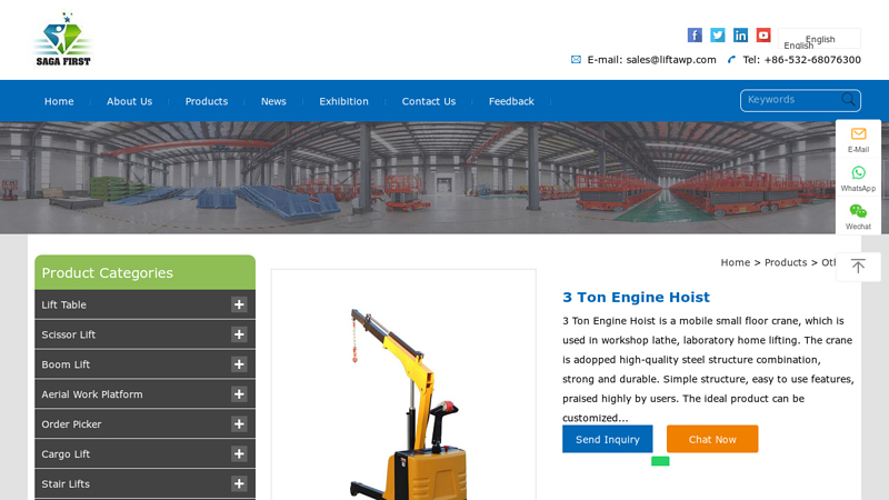 Image of China 3 Ton Engine Hoist Suppliers & Manufacturers & Factory