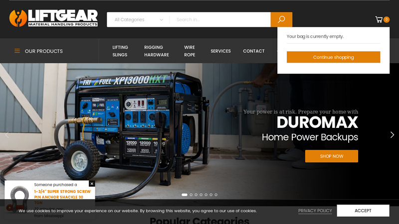 Wholesale, Wire Rope, Rigging, Sling, Lifting Gear | Liftgear.comC Liftgear USA