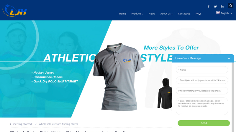 Image of China Custom Fishing Shirts Manufacturers and Factory, Suppliers ...