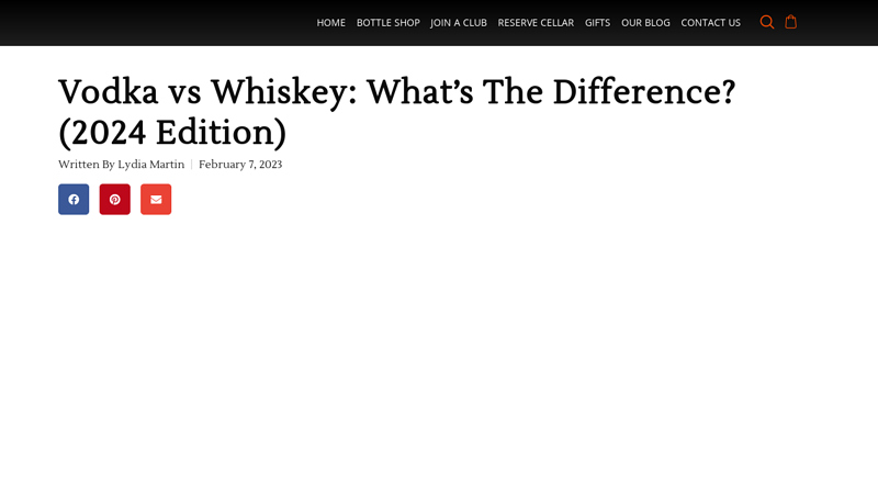 Image of Vodka vs Whiskey: What