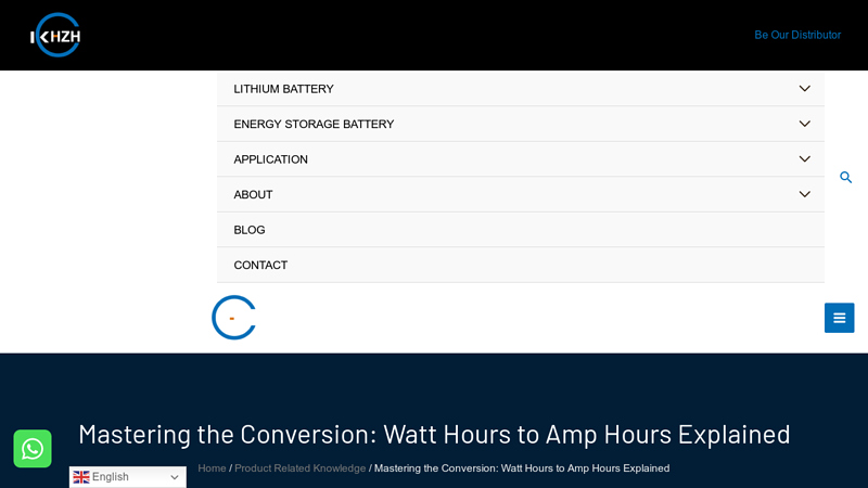 Image of Mastering the Conversion: Watt Hours to Amp Hours Explained