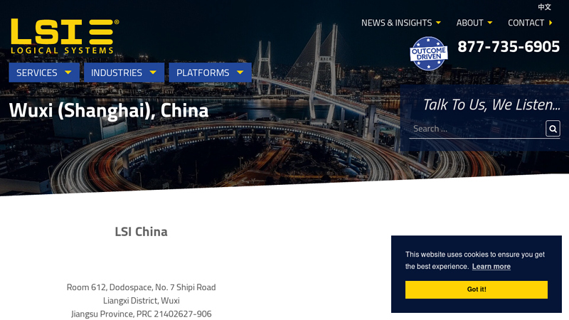 Image of Wuxi (Shanghai), China | Logical Systems, LLC