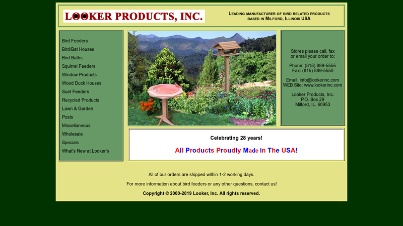 Bird Feeder Manufacturer, Bird Feeders, Window Bird Feeders, Leaf Carts, Mole Control, One Sided Bird Feeders, Birdhouses