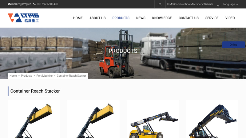 Image of China Container Reach Stacker Manufacturers