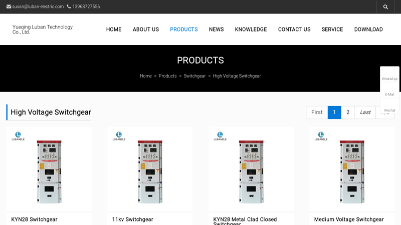 Image of China High Voltage Switchgear Suppliers, Manufacturers, Factory ...