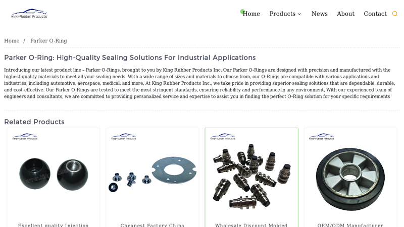 Image of China Parker O-Ring Manufacturer, Factory | King Rubber